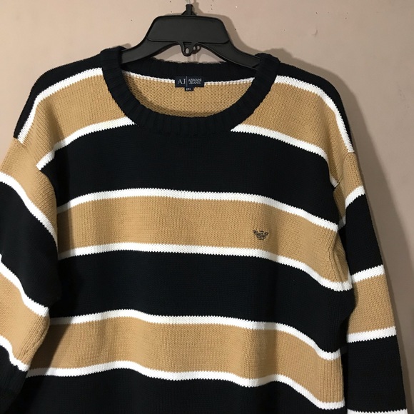 SOLD AJ ARMANI JEANS Mens Pull Over Sweater - Picture 2 of 8